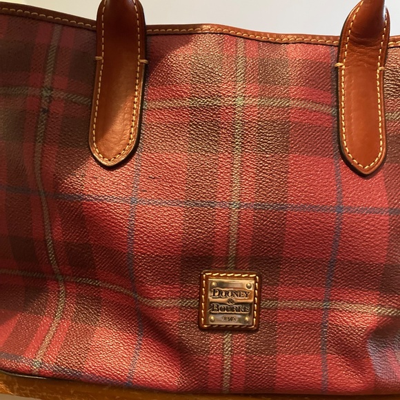 Dooney&Bourke plaid tote - Picture 2 of 7